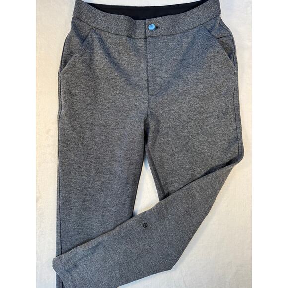Lululemon City Trek Trouser II Heathered Gray Black Pants Dress Pants 4 - Picture 1 of 11